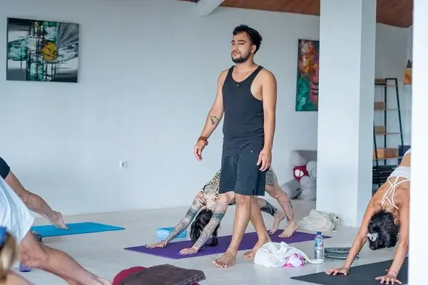 Yoga Teacher Training outdoor session in Ubud Bali