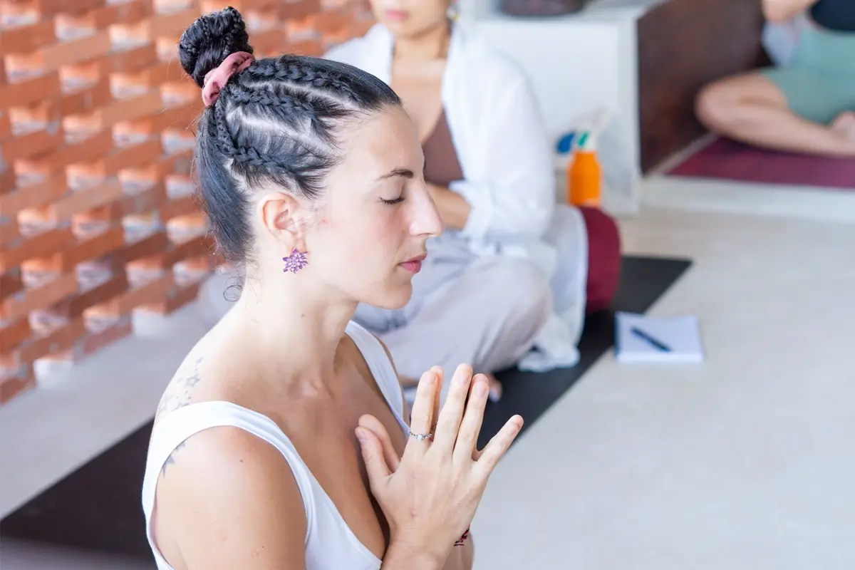 Students at 500 Hour Kundalini Yoga Teacher Training ceremony in Bali