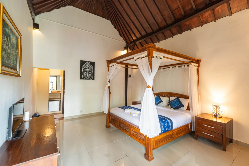Spacious six-sharing room at our Bali campus