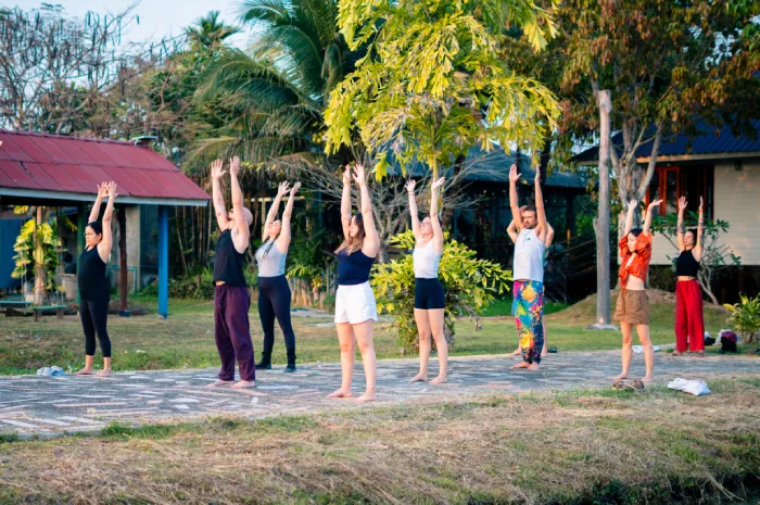 Prenatal yoga practice at Vinyasa Yoga Academy Bali