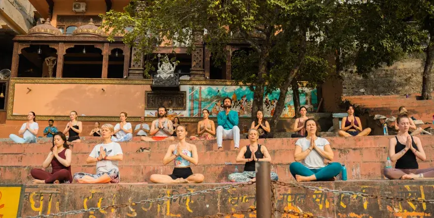 Yoga Class Session at Vinyasa Yoga Academy