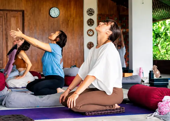 Online video library of yoga classes and teaching demonstrations
