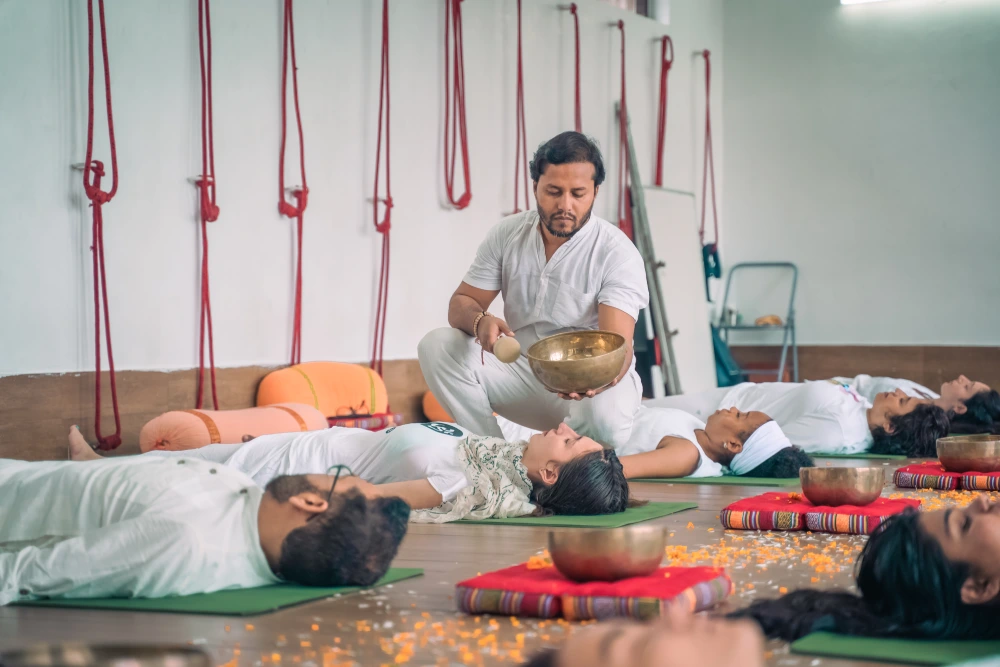Sound Healing session at Vinyasa Yoga Academy