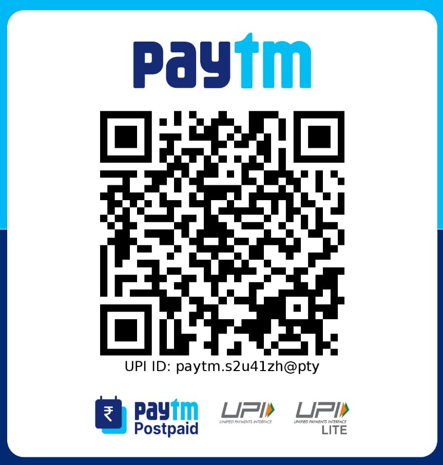 UPI QR Code - Pay via Google Pay, PhonePe, Paytm, BHIM