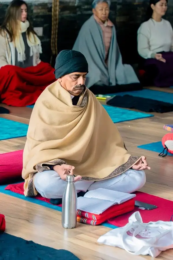 Student at our 500 Hour Yoga Teacher Training in Rishikesh