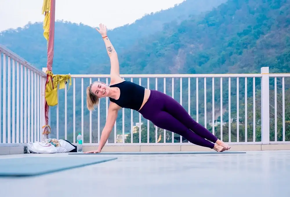 Students at 500 Hour Yoga Teacher Training ceremony in Rishikesh