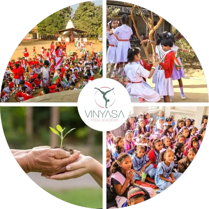 Vinyasa Yoga Academy charitable activities and karma yoga work