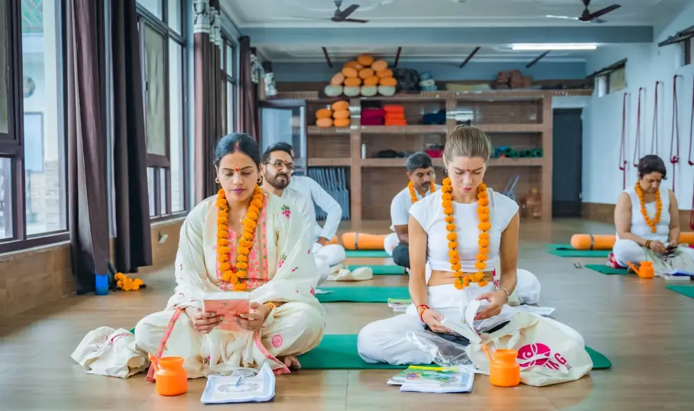200 Hour Yoga Teacher Training Ceremony in Rishikesh