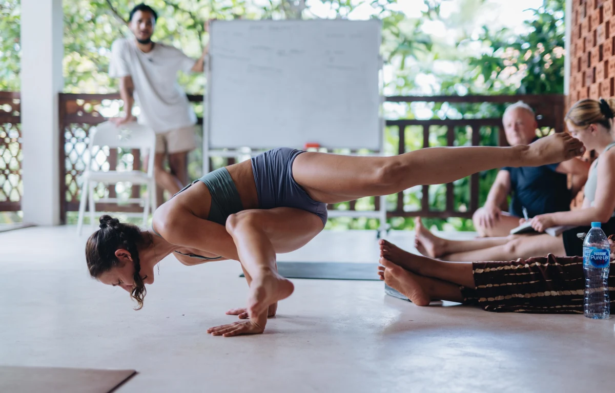 200 Hour Kundalini Yoga Teacher Training Students Practicing in Bali