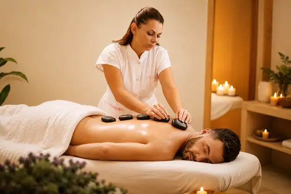 Hot Stone Massage at Vinyasa Yoga Academy