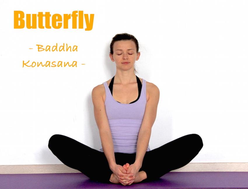 A Woman Practicing Baddha Konasana A Woman Practicing Baddha Konasana