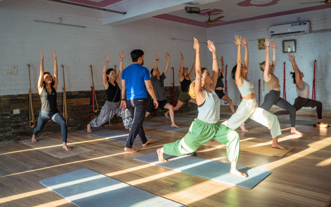 Anahatasana heart opening yoga pose