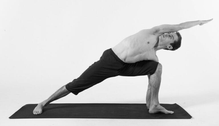 HALF PRAYER TWIST (Parsvakonasana)