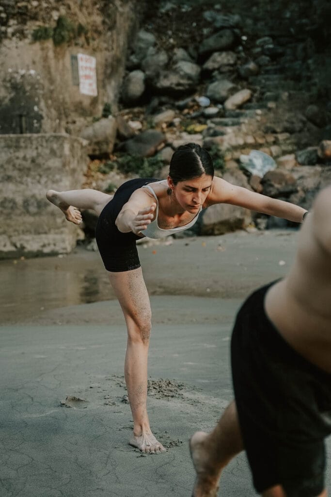 Vinyasa yoga balance pose