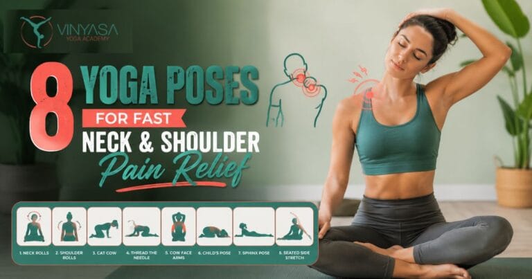 8 Yoga Poses For Fast Neck and Shoulder Pain Relief