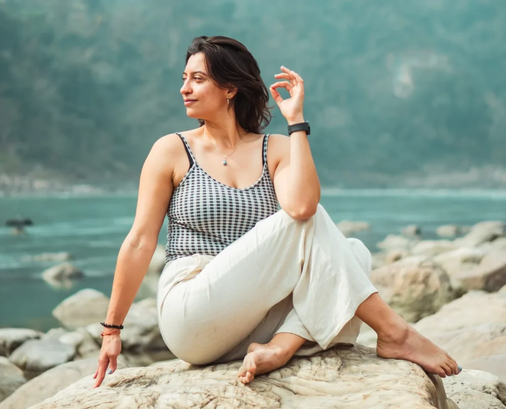 Student Practicing Yoga During 200 hour Yoga TTC