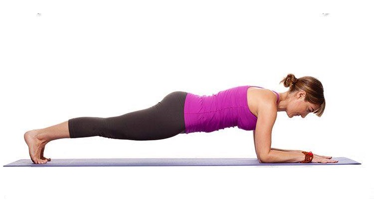 Student Practising Plank Pose During 200 Hour YTTC at Vinyasa Yoga Academy