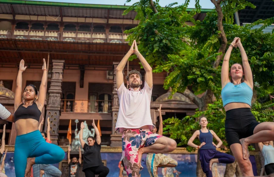 German Yoga Students in Rishikesh