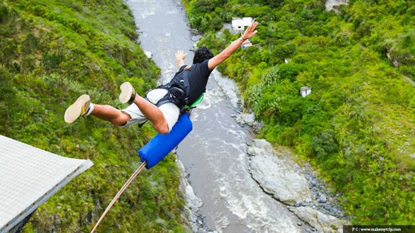 Bungee Jumping in Rishikesh at Mohan Chatti 